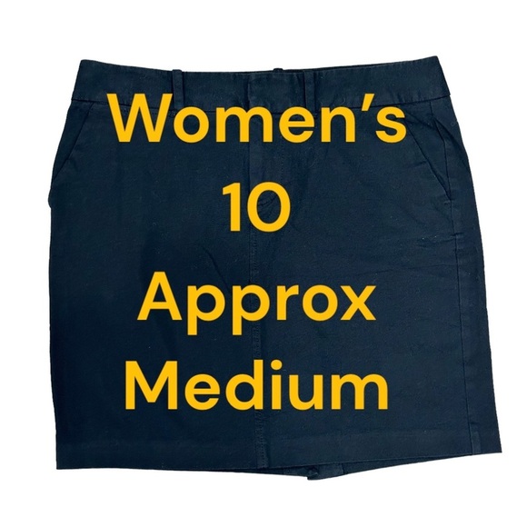 Women’s Old Navy M Medium 10 Skirt Black 4 Pocket Stretch NWOT - Picture 2 of 9